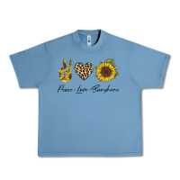 Pebble Blue Peace Love Sunshine Urban Heavy Tee - Bettercallsaul