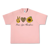 Salmon Peace Love Sunshine Urban Heavy Tee - Bettercallsaul