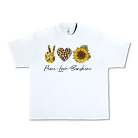 White Peace Love Sunshine Urban Heavy Tee - Bettercallsaul
