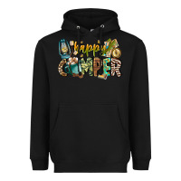 Black happy camper Heavyweight Hoodie - CowhideDigitalArt