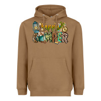 Toasted Coconut happy camper Heavyweight Hoodie - CowhideDigitalArt