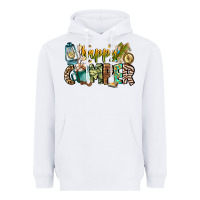 White happy camper Heavyweight Hoodie - CowhideDigitalArt