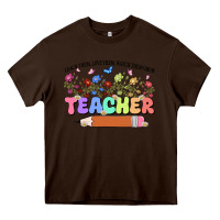 Chocolate Brown teacher wildflowers kopyası Heavy Core Tee - JahusDesignShop
