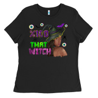 Black 100 that witch Ladies Tee - NancyCooperArtShop