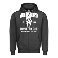 Charcoal Heather The woodsboro horror film Zipper Hoodie - tuanDangUi