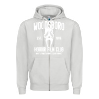 Dove Grey The woodsboro horror film Zipper Hoodie - tuanDangUi