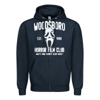 Navy The woodsboro horror film Zipper Hoodie - tuanDangUi