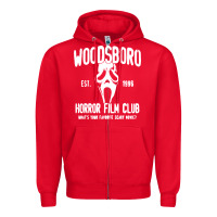 Red The woodsboro horror film Zipper Hoodie - tuanDangUi