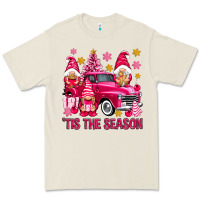 Bone Tis' the season pink Christmas gnomes truck Premium Tee - NancyCooperArtShop