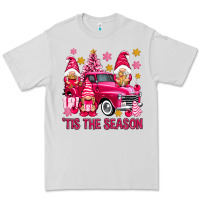 Dove Grey Tis' the season pink Christmas gnomes truck Premium Tee - NancyCooperArtShop