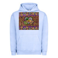 Pigment Grape Ice mardi gras fleur de lis hearts leopard glitter Urban Hoodie - Artiststas