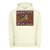Pigment Pistachio mardi gras fleur de lis hearts leopard glitter Urban Hoodie - Artiststas