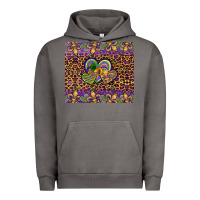Pigment Tornado mardi gras fleur de lis hearts leopard glitter Urban Hoodie - Artiststas