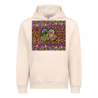 Sandshell mardi gras fleur de lis hearts leopard glitter Urban Hoodie - Artiststas