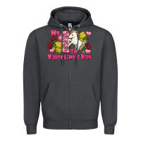 Smoke My first valentine's day unicorn Zipper Hoodie - FaDigitalArtStudio