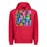 Cardinal colorful nail polish seamless pattern bbs Premium Hoodie - BundleAndBundleShop