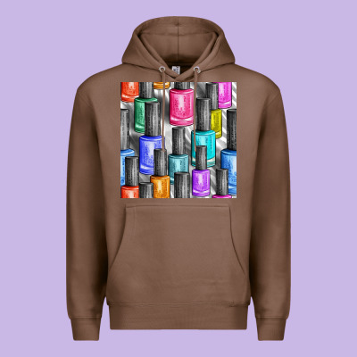 Colorful Nail Polish Seamless Pattern Bbs Premium Hoodie Designed By Bundleandbundleshop