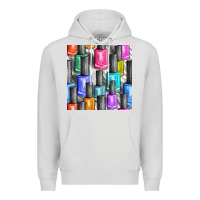 Dove Grey colorful nail polish seamless pattern bbs Premium Hoodie - BundleAndBundleShop