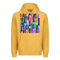 Mustard colorful nail polish seamless pattern bbs Premium Hoodie - BundleAndBundleShop