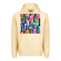Pina Colada colorful nail polish seamless pattern bbs Premium Hoodie - BundleAndBundleShop