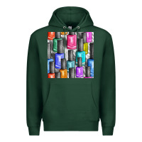 Sports Green colorful nail polish seamless pattern bbs Premium Hoodie - BundleAndBundleShop