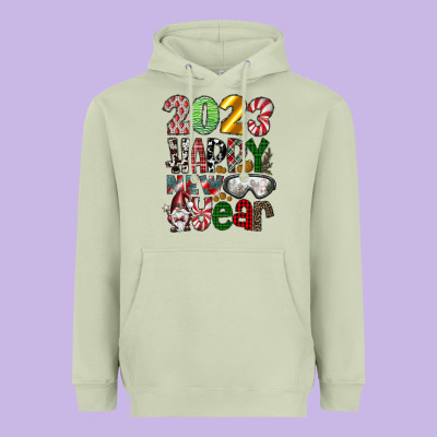 2023 Happy New Year Heavyweight Hoodie Designed By Cowhidedigitalart