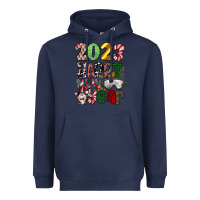 Navy 2023 Happy New Year Heavyweight Hoodie - CowhideDigitalArt