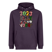 Plum 2023 Happy New Year Heavyweight Hoodie - CowhideDigitalArt