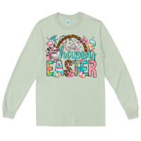 Matcha Happy Easter Nurse Easter Day Long Sleeve Tee - HowdyJamesFarm