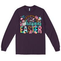 Plum Happy Easter Nurse Easter Day Long Sleeve Tee - HowdyJamesFarm