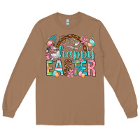 Toasted Coconut Happy Easter Nurse Easter Day Long Sleeve Tee - HowdyJamesFarm