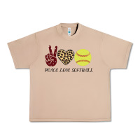 Burro Peace Love Softball Urban Heavy Tee - Bettercallsaul