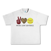 Lunar Rock Peace Love Softball Urban Heavy Tee - Bettercallsaul