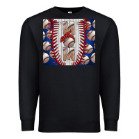 Black Baseball Mom Premium Sweatshirt - CowhideDigitalArt