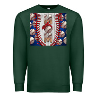 Sports Green Baseball Mom Premium Sweatshirt - CowhideDigitalArt