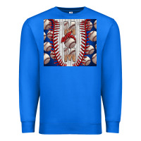 True Royal Baseball Mom Premium Sweatshirt - CowhideDigitalArt