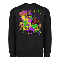 Black louisiana map mardi gras olivia Heavyweight Sweatshirt - OliviaCreatesArt