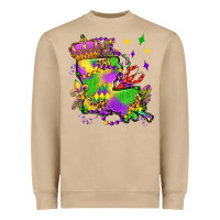 Mushroom louisiana map mardi gras olivia Heavyweight Sweatshirt - OliviaCreatesArt