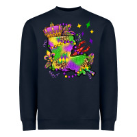 Navy louisiana map mardi gras olivia Heavyweight Sweatshirt - OliviaCreatesArt