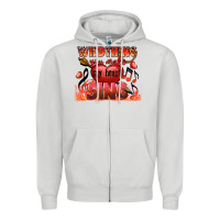 Dove Grey Valentine's Day Wild Thing You Make My Heart Sing Zipper Hoodie - FaDigitalArtStudio