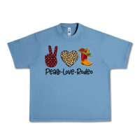 Pebble Blue Peace Love Rodeo Urban Heavy Tee - Bettercallsaul