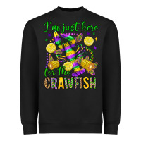 Black ı'm just here for the crawfish olivia Heavyweight Sweatshirt - OliviaCreatesArt