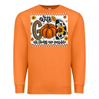 Carrot With God All Things Are Possible Premium Sweatshirt - CowhideDigitalArt