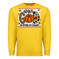 Lemon With God All Things Are Possible Premium Sweatshirt - CowhideDigitalArt