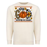 Sandshell With God All Things Are Possible Premium Sweatshirt - CowhideDigitalArt
