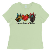 Matcha peace love bison Ladies Tee - RanaPortraitStore