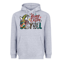 Heather Grey happy easter y all Heavyweight Hoodie - CowhideDigitalArt