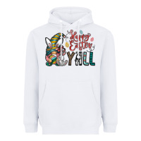 White happy easter y all Heavyweight Hoodie - CowhideDigitalArt