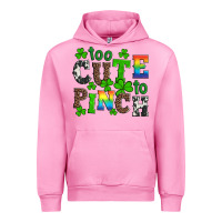 Fuchsia Pink st patricks too cute to pinch Urban Hoodie - Artiststas