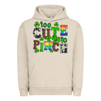 Pigment French Oak st patricks too cute to pinch Urban Hoodie - Artiststas